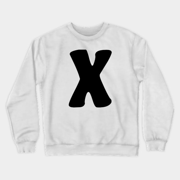 Letter X Crewneck Sweatshirt by Xtian Dela ✅